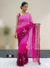 Jk 133 Georgette Bandhej Printed Saree
